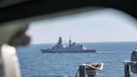 Italian frigate escorts Italian merchant vessel in Bab el-Mandeb