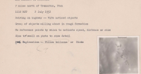 Pentagon releases sixth batch of declassified UFO files including video of swarm of objects over Utah in 1952