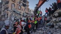 21 displaced people killed in Gaza building collapse