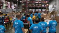 Central Florida volunteers pack meals nonstop for 24 hours at Second Harvest Food Bank