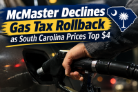 McMaster Declines Gas Tax Rollback as South Carolina Prices Top $4