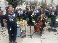 Making More Music On Day 4 Of AFM6 San Francisco Opera Musicians Strike