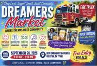 Dreamer’s Market and Paper Shred Day on Saturday September 26th!