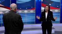 Shaheen answers questions on healthcare, winning swing voters