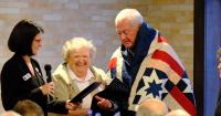 15 area vets, including first woman, honored in 5th annual Quilts of Valor presentation
