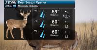 Off and on showers for Minnesota deer archery season opener