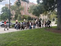 Students protest Pitt’s ties to corporations supporting US immigration enforcement