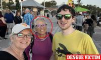 Florida woman dies of DENGUE fever on her 80th birthday after being bitten by mosquito outside her home