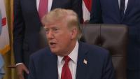 Trump defends ban on CNN, MS NOW, Politico, calls them 'fake news'