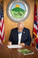 Mayor Bissen signs County Food and Nutrition Security Plan into law
