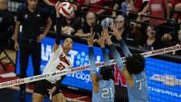 Harper Murray logs 12 kills, No. 1 Nebraska downs No. 25 North Carolina in 4 sets
