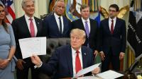 Trump makes strange comment about RFK Jr's chest during Oval Office announcement