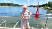 Low water levels impacted our cruise, but it didn't stop us spending an evening with a Count