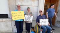 'Cyclists don't stop': Disabled Londoners terrified of floating bus stops as Hackney urged to reject them
