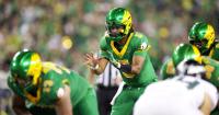 Moore throws for 4 TD passes as No. 21 Oregon routs Portland State 84-0