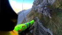 See Italian firefighters rescue dog stuck in the Alps