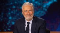 Jon Stewart accuses pro-Donald Trump reporters of 'running after him like Natalie Harp'