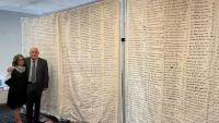 Shroud displaying names of 20,000 Palestinian children unveiled at UN’s NY headquarters - report