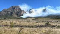 Firefighters make headway as wildfire rages in Cape Winelands mountains