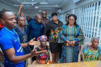 Gender Minister Inspects LEAP Payments, Demands Accountability in Adenta