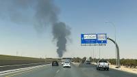 World Reuters Smoke visible near Riyadh airport after Saudi Arabia issues all-clear