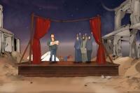 In Gaza, actors perform a war they are still living