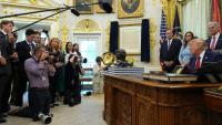 CNN hits out at White House saying it ‘won’t be deflected from duty’ as staff have passes seized under Trump press ban