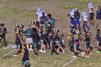Two California high school teams cause game to end early because of wild brawl