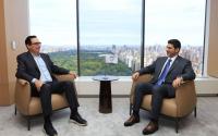 Qatar Central Bank Governor meets with Liberty Strategic Capital founder