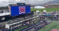 Montana State Bobcats run onto field before Central Connecticut game