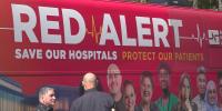 Nurses sound alarm on proposed healthcare cuts during Bangor bus tour stop