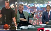 Pat McAfee roasted by his ESPN co-stars after he sparked furious backlash by 'smoking weed' live on air