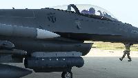 NORAD F-16 deploys flares while intercepting aircraft near Camp David A NORAD F-16 intercepted and escorted an aircraft from restricted airspace near Camp David while President Donald Trump was at the Maryland retreat.