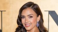 Jessica Alba, 45, sizzles in black lace lingerie dress for New York night out