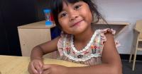 Commerce pre-K students practice math patterns