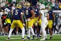 No. 3 Notre Dame blanks Michigan St. in second half; coasts to victory
