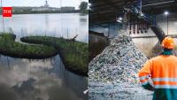 Dubuque turns 67,000 recycled bottles into floating creek islands