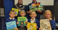 Evesham pupils delighted to receive free books and meet author