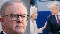 Anthony Albanese grilled on joining European Union after Canada move