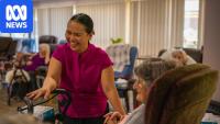 April Laguros came from the Philippines to save a regional aged care facility
