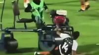 Ex-Newcastle United star 'run over' by pitch roller in bizarre accident before Thailand match