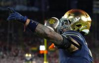 Watch Notre Dame's Nolan James score a TD against Michigan State
