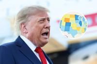 Map Shows Donald Trump’s Approval Rating in Every State After 20 Months