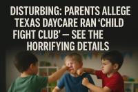 Disturbing: Parents Allege Texas Daycare Ran ‘Child Fight Club’ — See the Horrifying Details