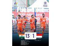 Asian Games 2026: Dilpreet shines as Indian men’s hockey team thrashes Indonesia 13-1