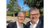 Albanese, Tim Cook discuss online safety, Australia's social media ban