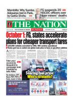 Nigerian Newspapers September 20: Transport Costs, Miners Death, Others