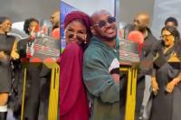 Natasha absent as 2baba celebrates 51st birthday and album launch with his mother and kids (Video)