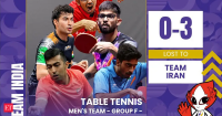 Asian Games 2026: Iran sweep India 3-0 in men's table tennis team event