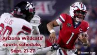 Arizona Wildcats’ sports schedule for Sept. 21-27